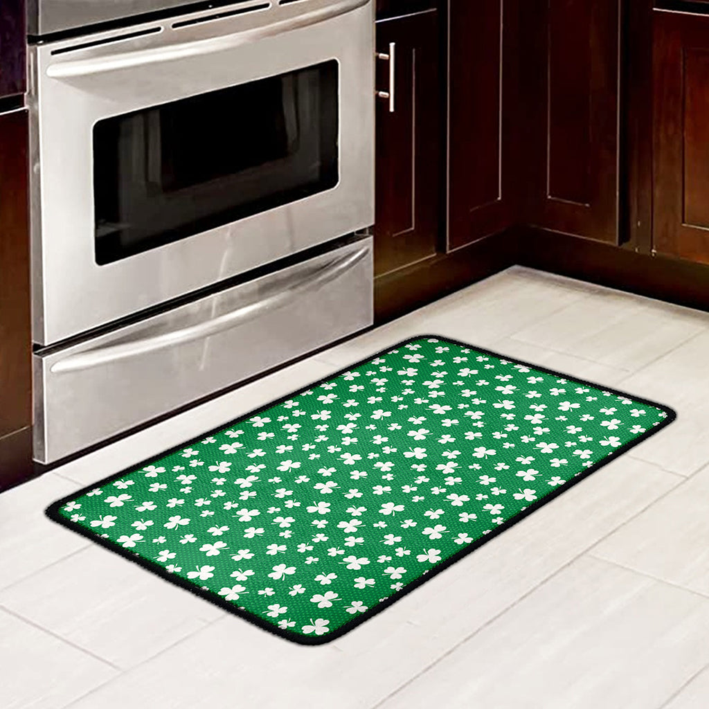 Polka Dot Irish St. Patrick's Day Print Kitchen Mat