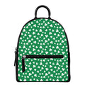 Polka Dot Irish St. Patrick's Day Print Leather Backpack
