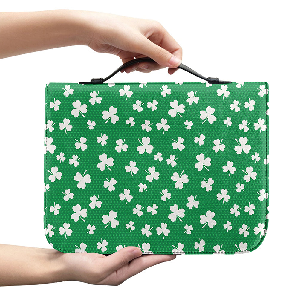 Polka Dot Irish St. Patrick's Day Print Leather Bible Cover