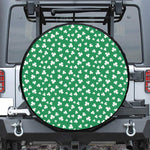 Polka Dot Irish St. Patrick's Day Print Leather Spare Tire Cover