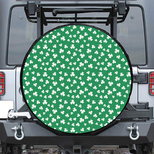 Polka Dot Irish St. Patrick's Day Print Leather Spare Tire Cover