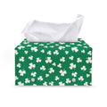 Polka Dot Irish St. Patrick's Day Print Leather Tissue Box Cover