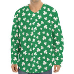 Polka Dot Irish St. Patrick's Day Print Long Sleeve Baseball Jersey