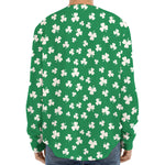 Polka Dot Irish St. Patrick's Day Print Long Sleeve Baseball Jersey