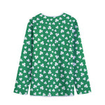 Polka Dot Irish St. Patrick's Day Print Long Sleeve Short Coat