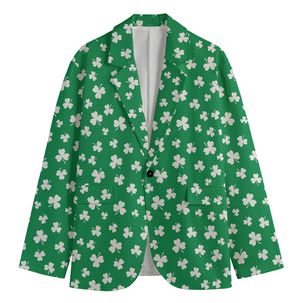 Polka Dot Irish St. Patrick's Day Print Men's Blazer