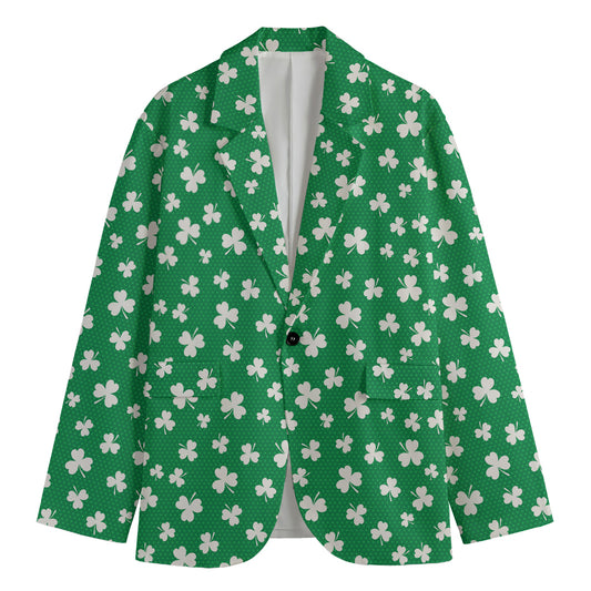 Polka Dot Irish St. Patrick's Day Print Men's Blazer