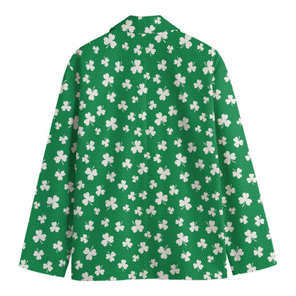 Polka Dot Irish St. Patrick's Day Print Men's Blazer