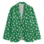 Polka Dot Irish St. Patrick's Day Print Men's Cotton Blazer