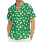 Polka Dot Irish St. Patrick's Day Print Men's Deep V-Neck Shirt
