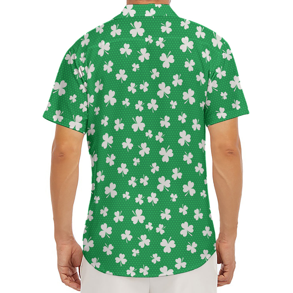 Polka Dot Irish St. Patrick's Day Print Men's Deep V-Neck Shirt
