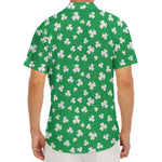 Polka Dot Irish St. Patrick's Day Print Men's Deep V-Neck Shirt