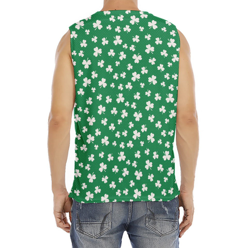 Polka Dot Irish St. Patrick's Day Print Men's Fitness Tank Top
