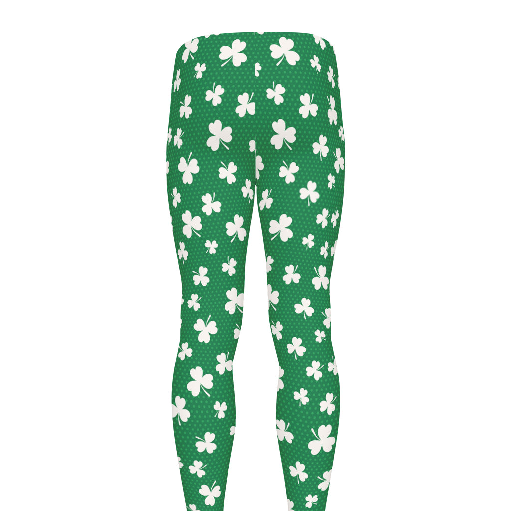 Polka Dot Irish St. Patrick's Day Print Men's leggings