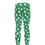 Polka Dot Irish St. Patrick's Day Print Men's leggings