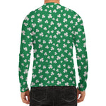 Polka Dot Irish St. Patrick's Day Print Men's Long Sleeve Rash Guard