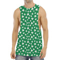 Polka Dot Irish St. Patrick's Day Print Men's Muscle Tank Top