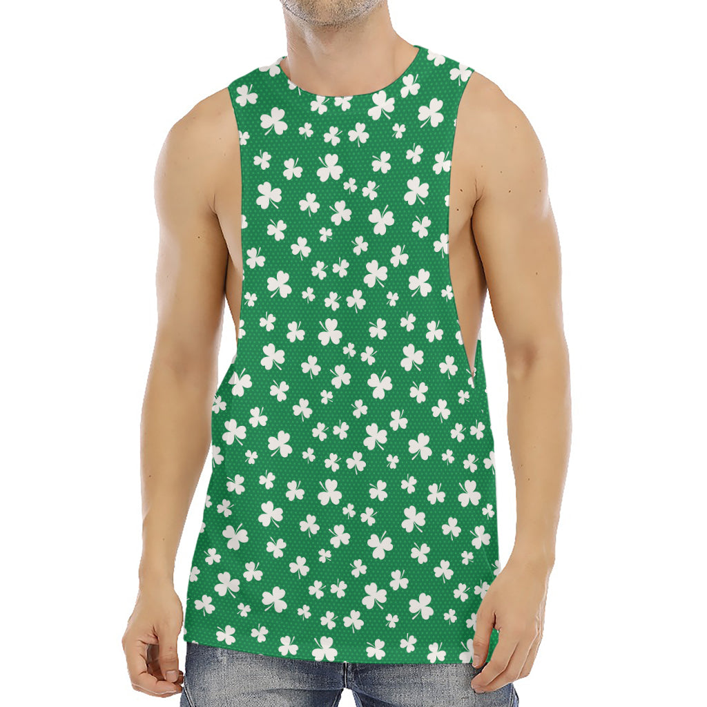 Polka Dot Irish St. Patrick's Day Print Men's Muscle Tank Top