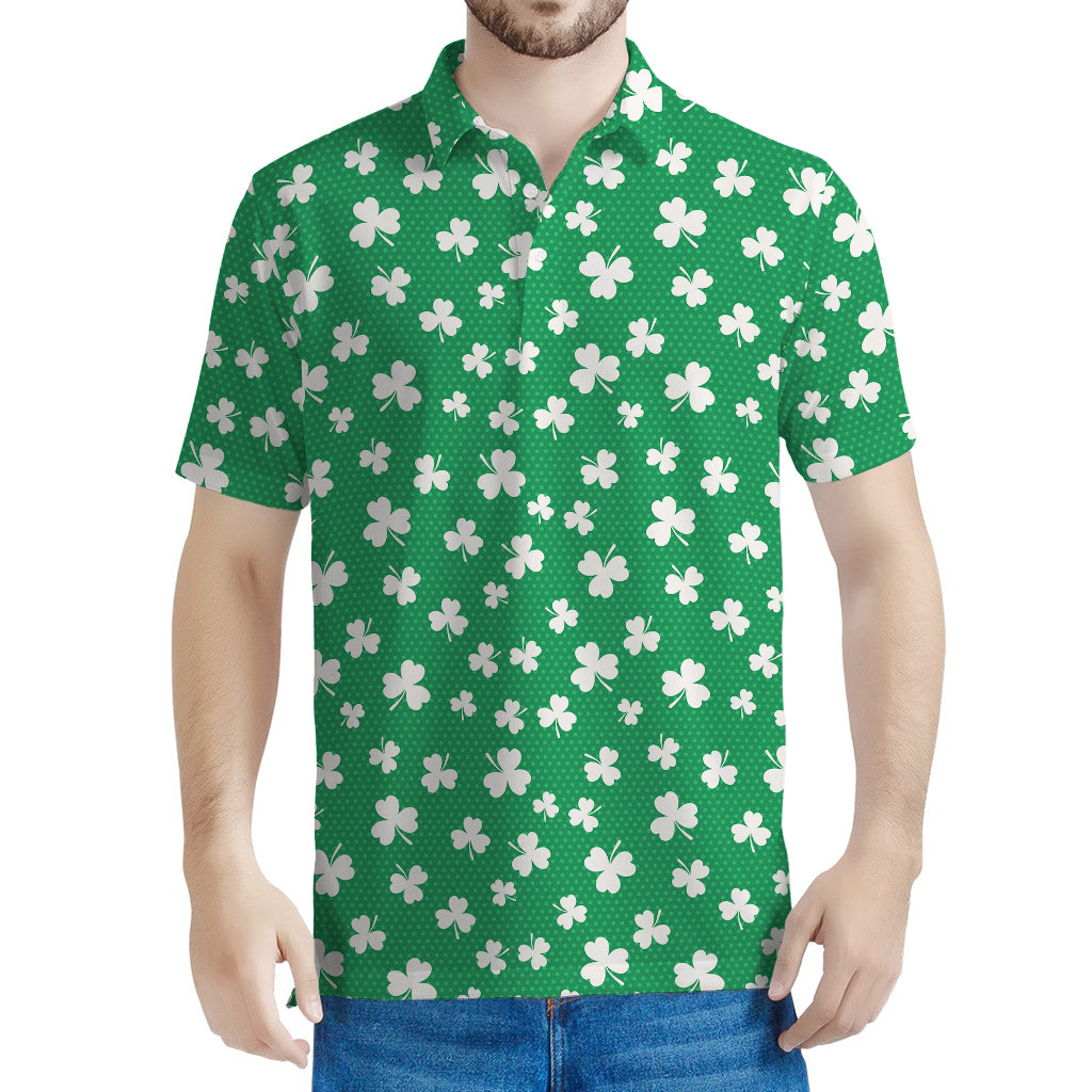 Polka Dot Irish St. Patrick's Day Print Men's Polo Shirt