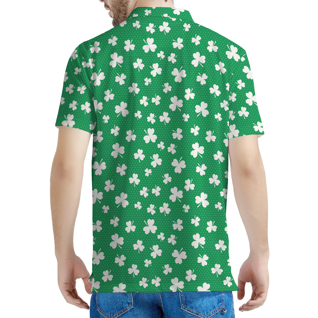 Polka Dot Irish St. Patrick's Day Print Men's Polo Shirt