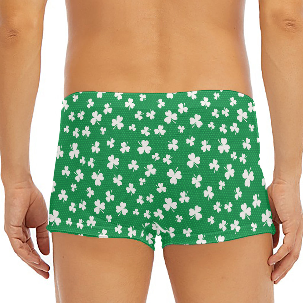 Polka Dot Irish St. Patrick's Day Print Men's Short Boxer Briefs