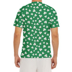 Polka Dot Irish St. Patrick's Day Print Men's Short Sleeve Rash Guard