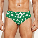 Polka Dot Irish St. Patrick's Day Print Men's Swim Briefs