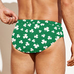 Polka Dot Irish St. Patrick's Day Print Men's Swim Briefs
