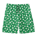 Polka Dot Irish St. Patrick's Day Print Men's Swim Trunks