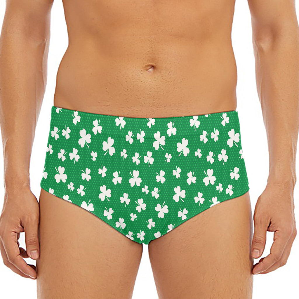 Polka Dot Irish St. Patrick's Day Print Men's Triangle Swim Briefs