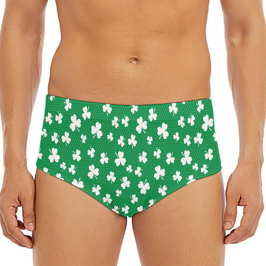 Polka Dot Irish St. Patrick's Day Print Men's Triangle Swim Briefs