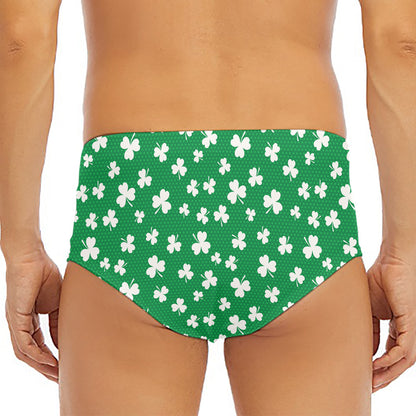 Polka Dot Irish St. Patrick's Day Print Men's Triangle Swim Briefs