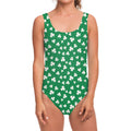 Polka Dot Irish St. Patrick's Day Print One Piece Swimsuit
