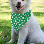 Polka Dot Irish St. Patrick's Day Print Over The Collar Dog Bandana