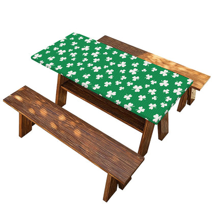 Polka Dot Irish St. Patrick's Day Print Picnic Table Cover