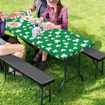 Polka Dot Irish St. Patrick's Day Print Picnic Table Cover