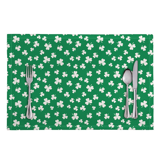 Polka Dot Irish St. Patrick's Day Print Placemat