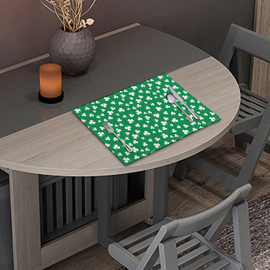 Polka Dot Irish St. Patrick's Day Print Placemat