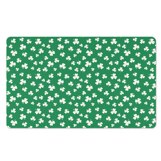 Polka Dot Irish St. Patrick's Day Print Polyester Doormat