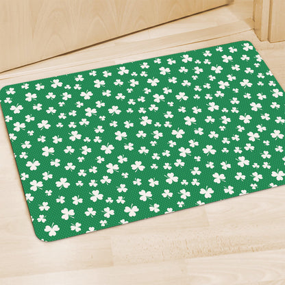 Polka Dot Irish St. Patrick's Day Print Polyester Doormat