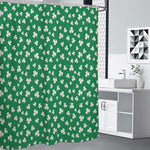 Polka Dot Irish St. Patrick's Day Print Premium Shower Curtain