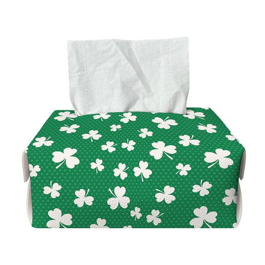 Polka Dot Irish St. Patrick's Day Print Rectangle Tissue Box Cover