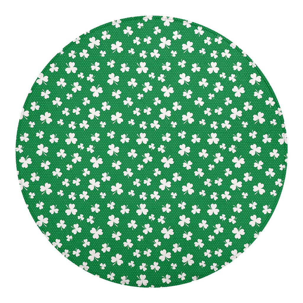Polka Dot Irish St. Patrick's Day Print Round Blanket