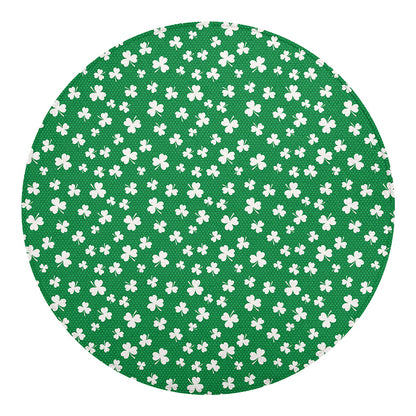 Polka Dot Irish St. Patrick's Day Print Round Blanket