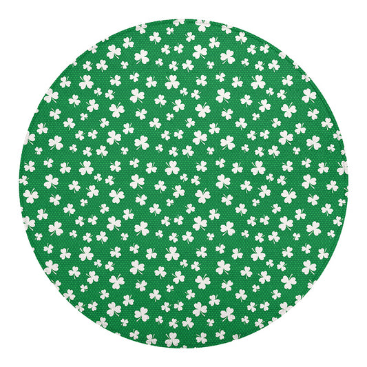 Polka Dot Irish St. Patrick's Day Print Round Blanket