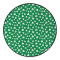 Polka Dot Irish St. Patrick's Day Print Round Floor Mat