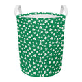 Polka Dot Irish St. Patrick's Day Print Round Laundry Basket
