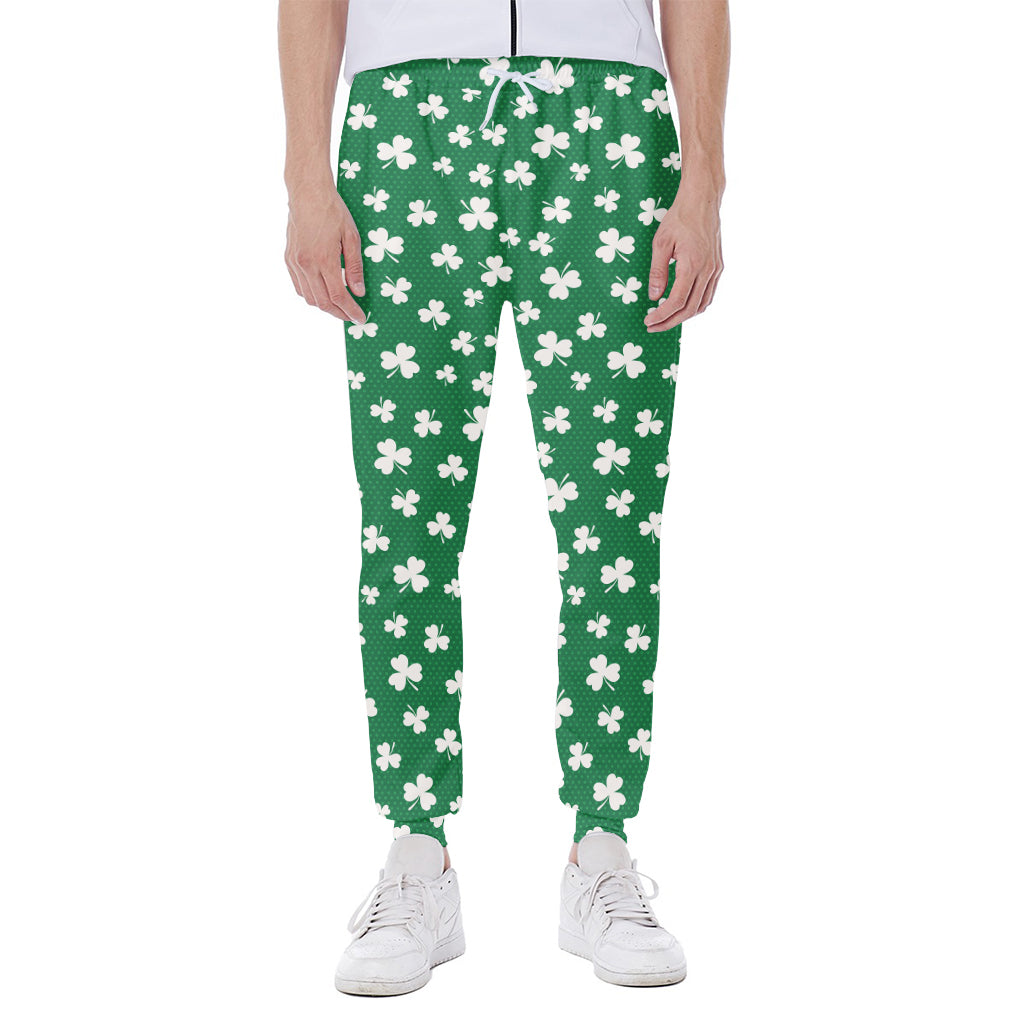 Polka Dot Irish St. Patrick's Day Print Scuba Joggers