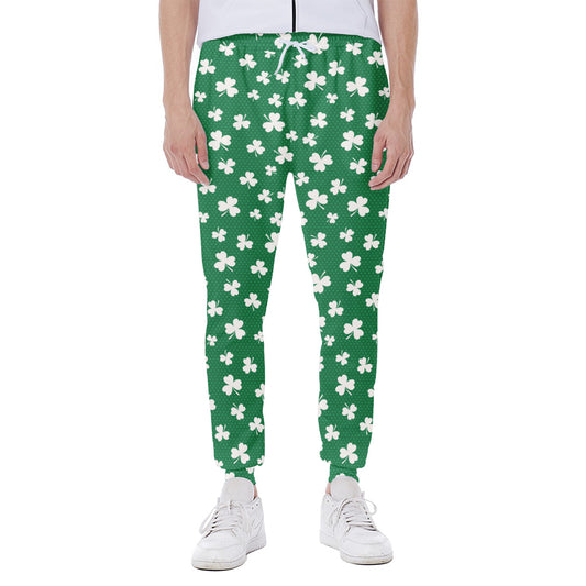 Polka Dot Irish St. Patrick's Day Print Scuba Joggers