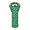 Polka Dot Irish St. Patrick's Day Print Single Neoprene Wine Tote